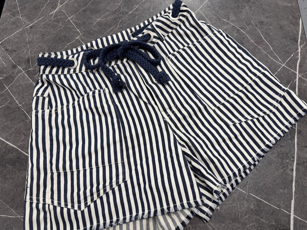 Midnight Striped Shorts
