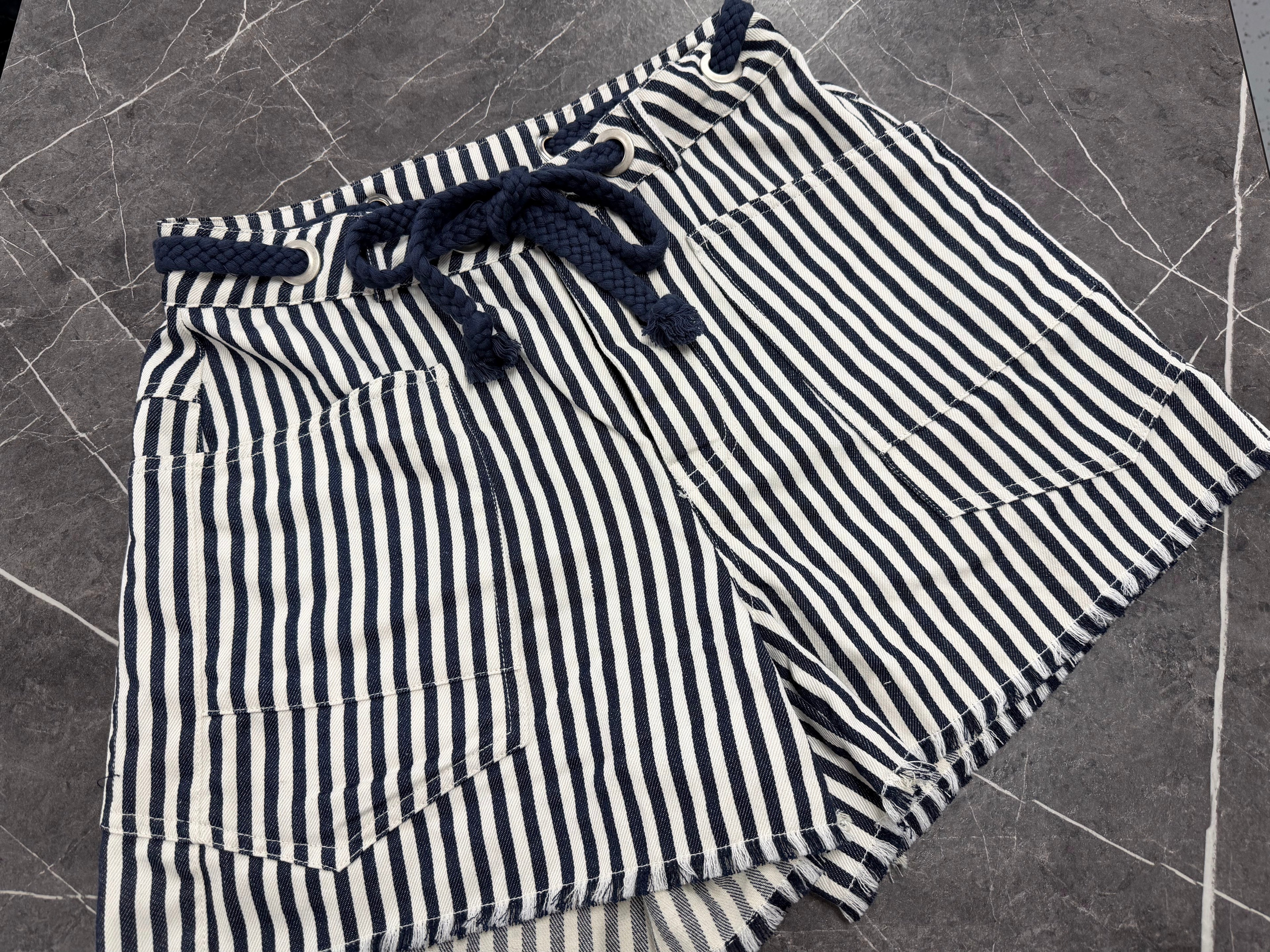 Midnight Striped Shorts