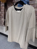 Striped 3/4 Sleeve Top
