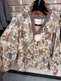 Rust Floral Mix Top