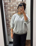 Cloud Grey Mineral Washed Top