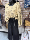 Black High Rise Wide Leg Jean