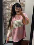 Pink Multi Mix Top Plus