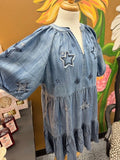 Emroidered Star Dress