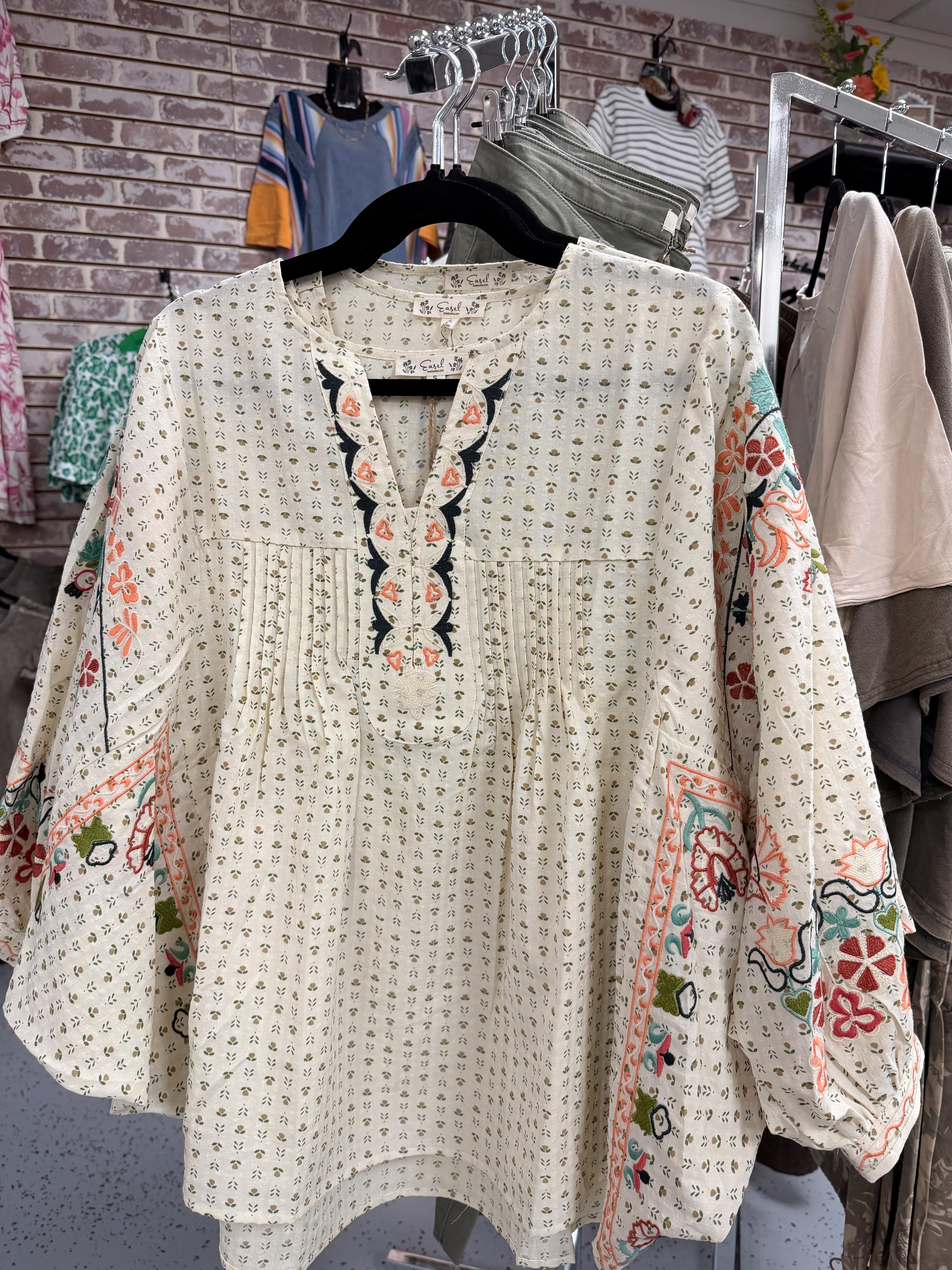 Embroidered Woven Blouse