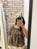 Puff Sleeve Plant Top