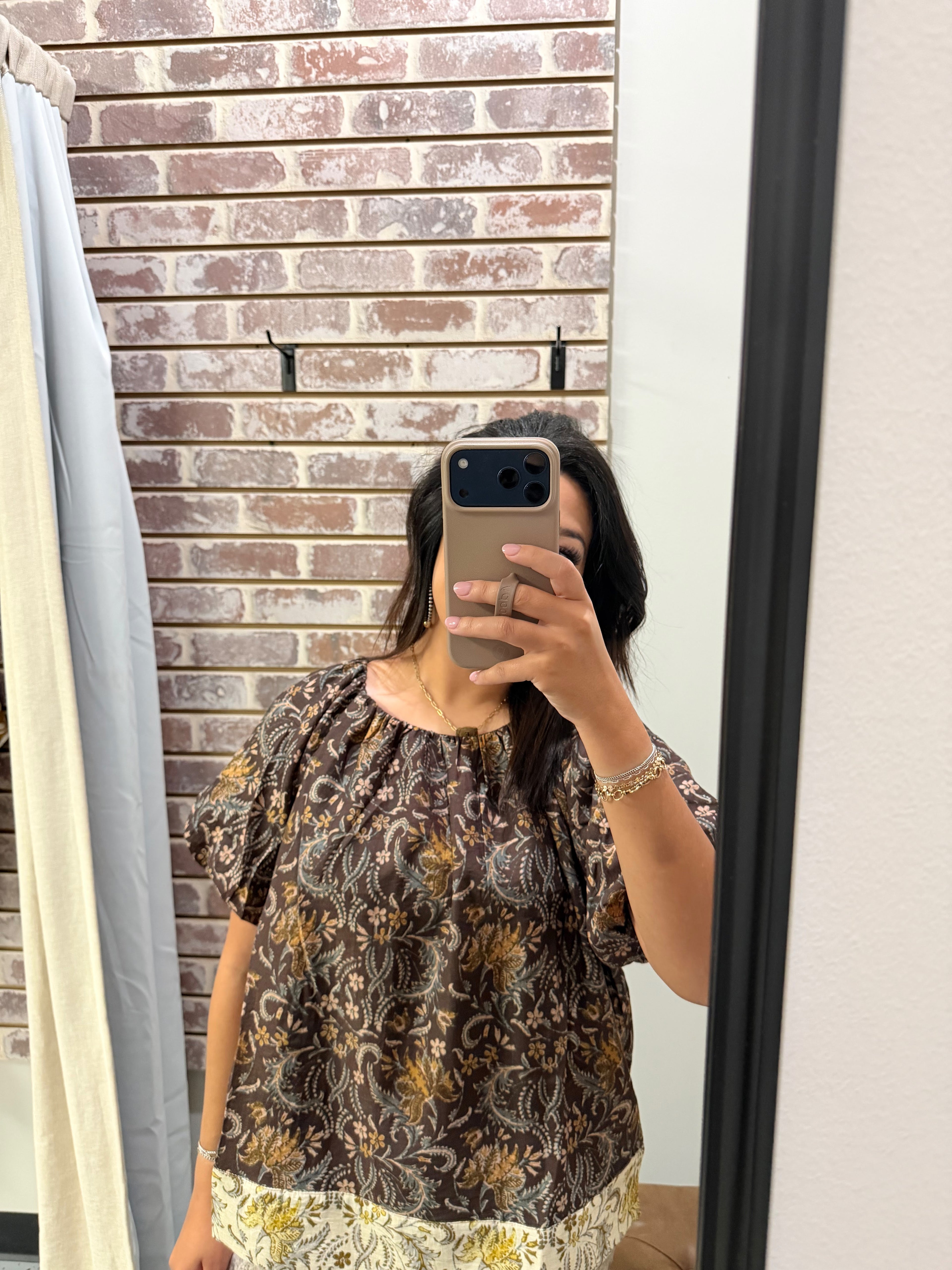 Puff Sleeve Plant Top
