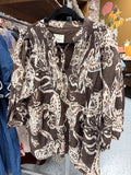 Brown Printed Top