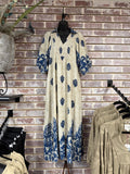 Navy/Beige Maxi Dress