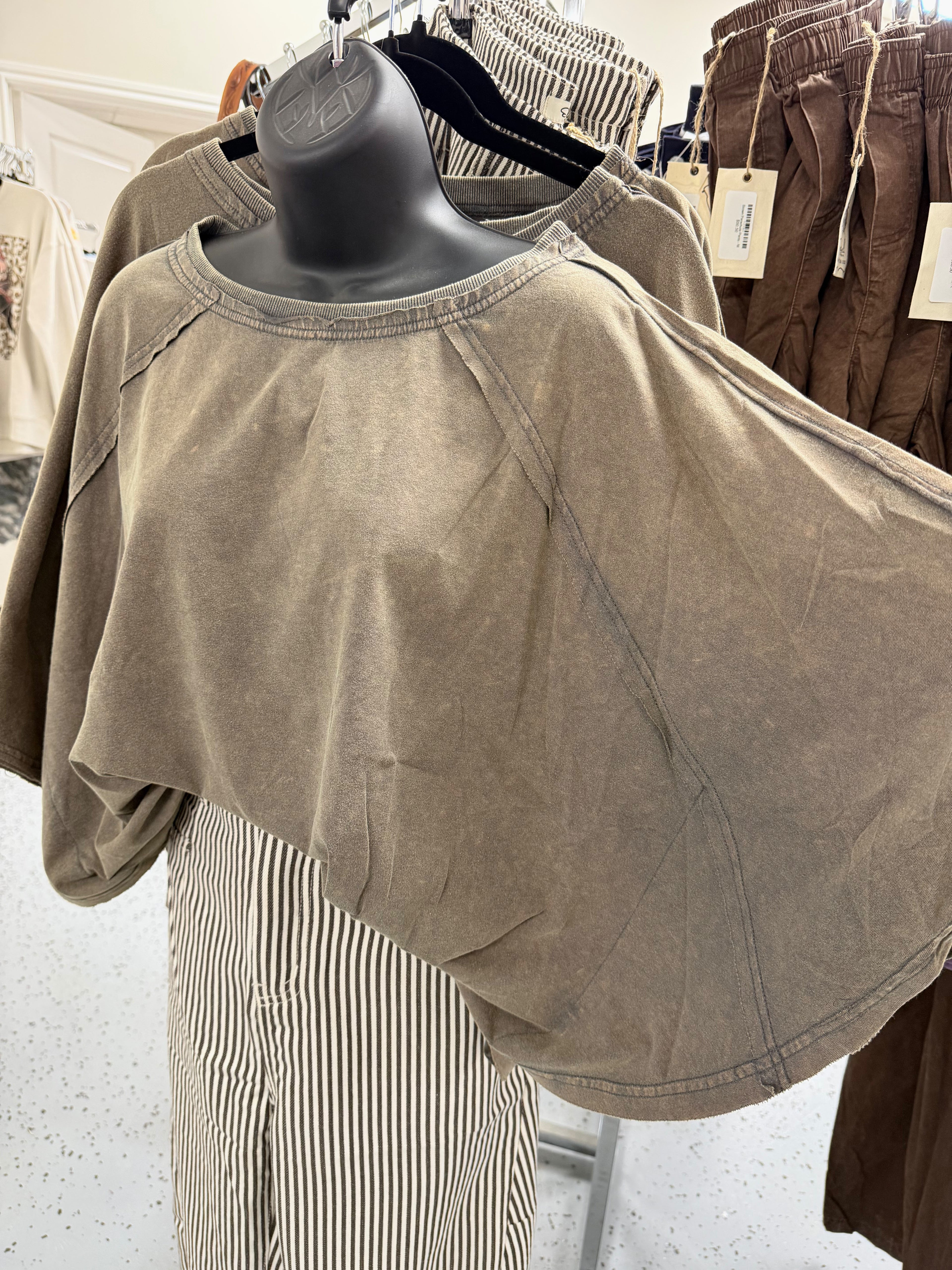 Ash Mineral Wash Top