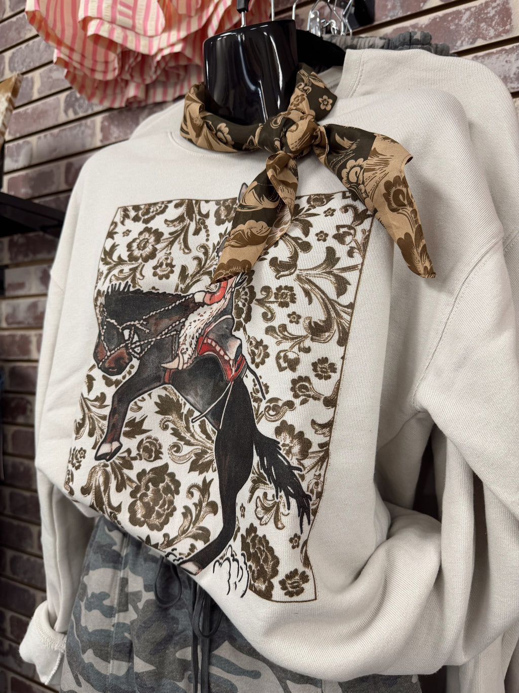 Saddle Flower Bronc Sweatshirt