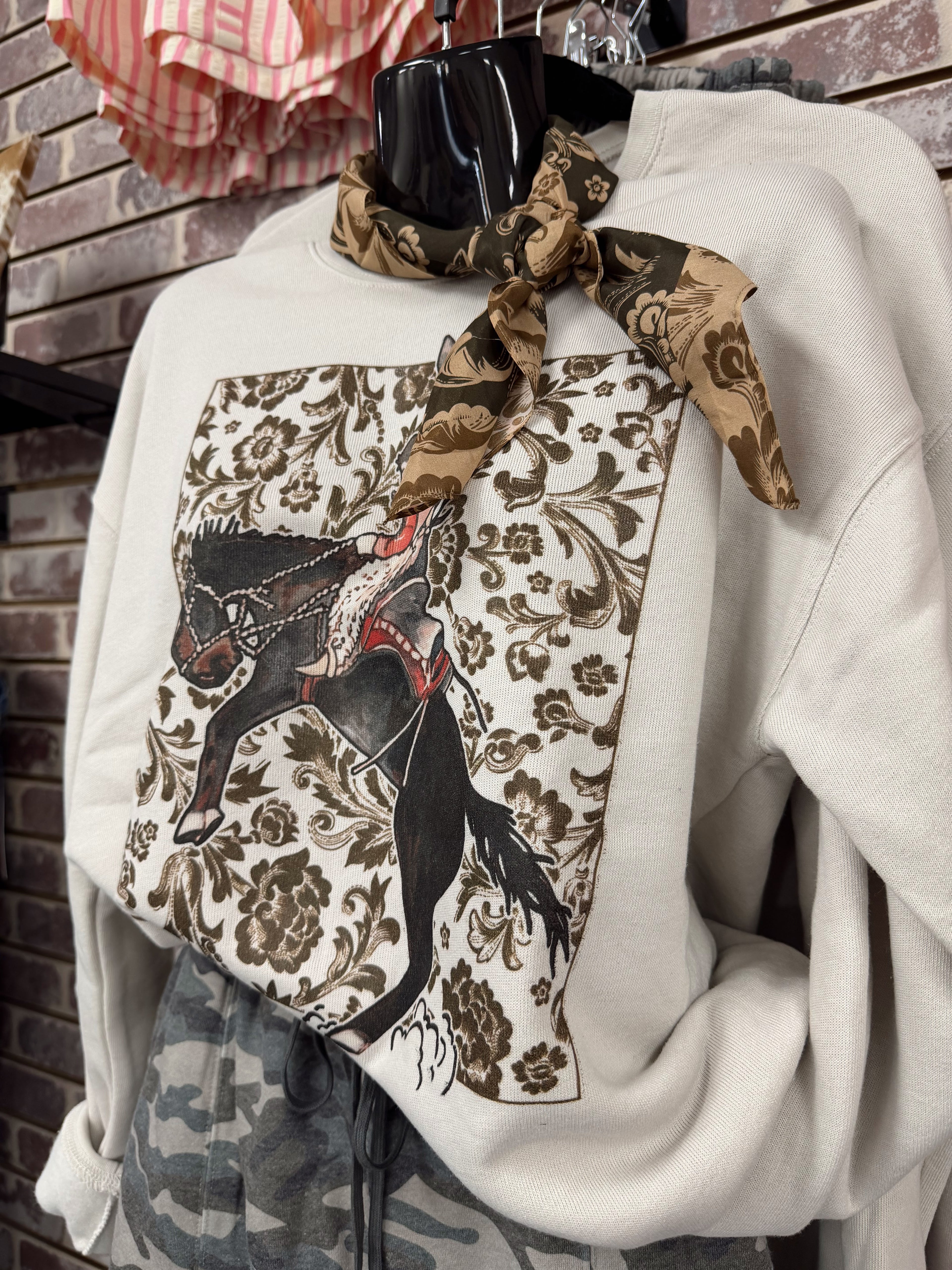 Saddle Flower Bronc Sweatshirt