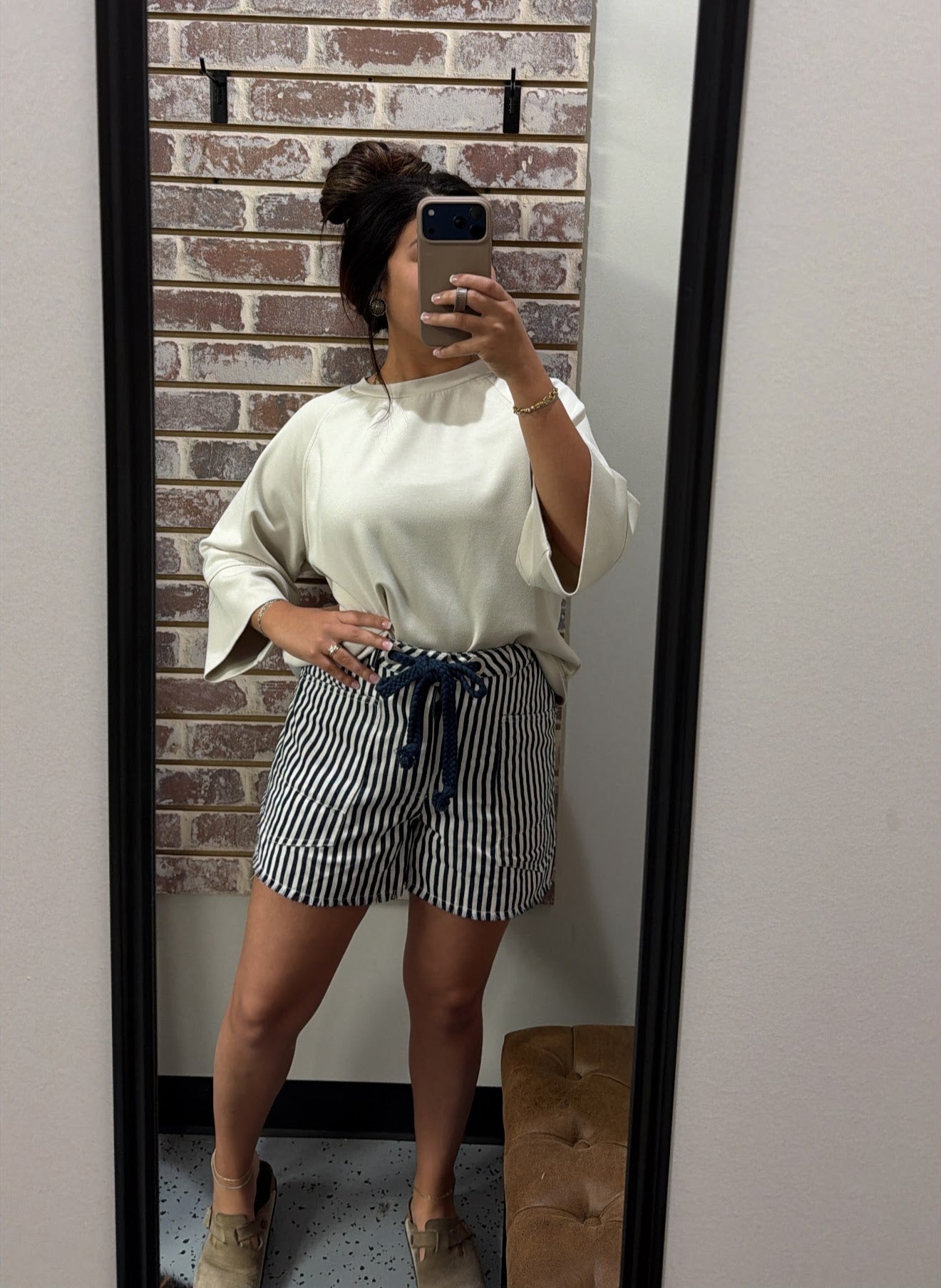 Midnight Striped Shorts