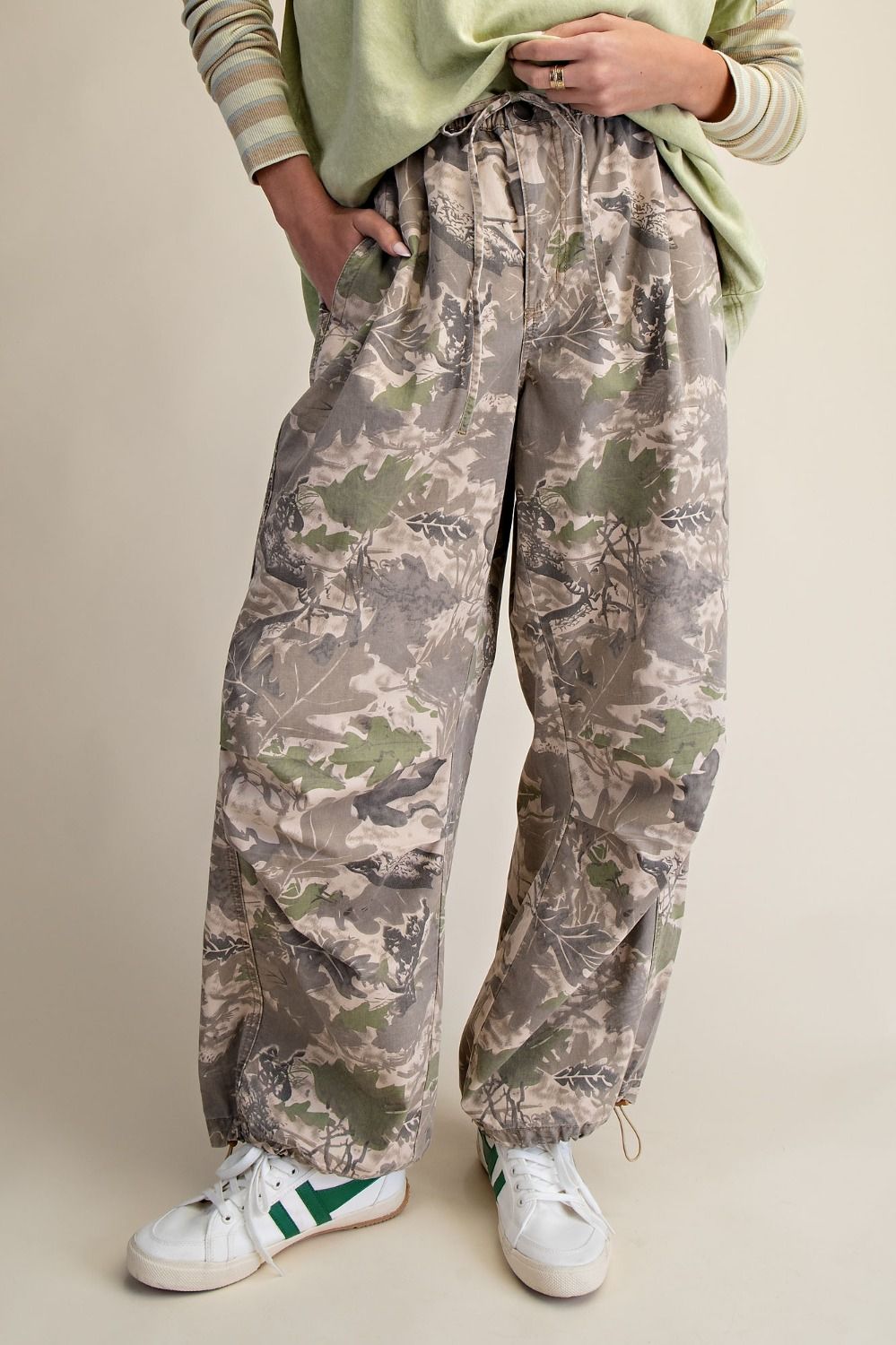 Camo Mineral Washed Pants